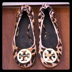 Tory Burch leopard print ballet flats